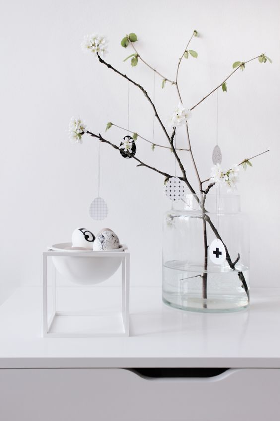 Scandinavische paasdecoratie